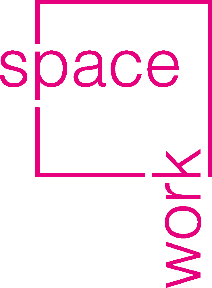 space and work-Logo mit Verlinkung auf Startseite